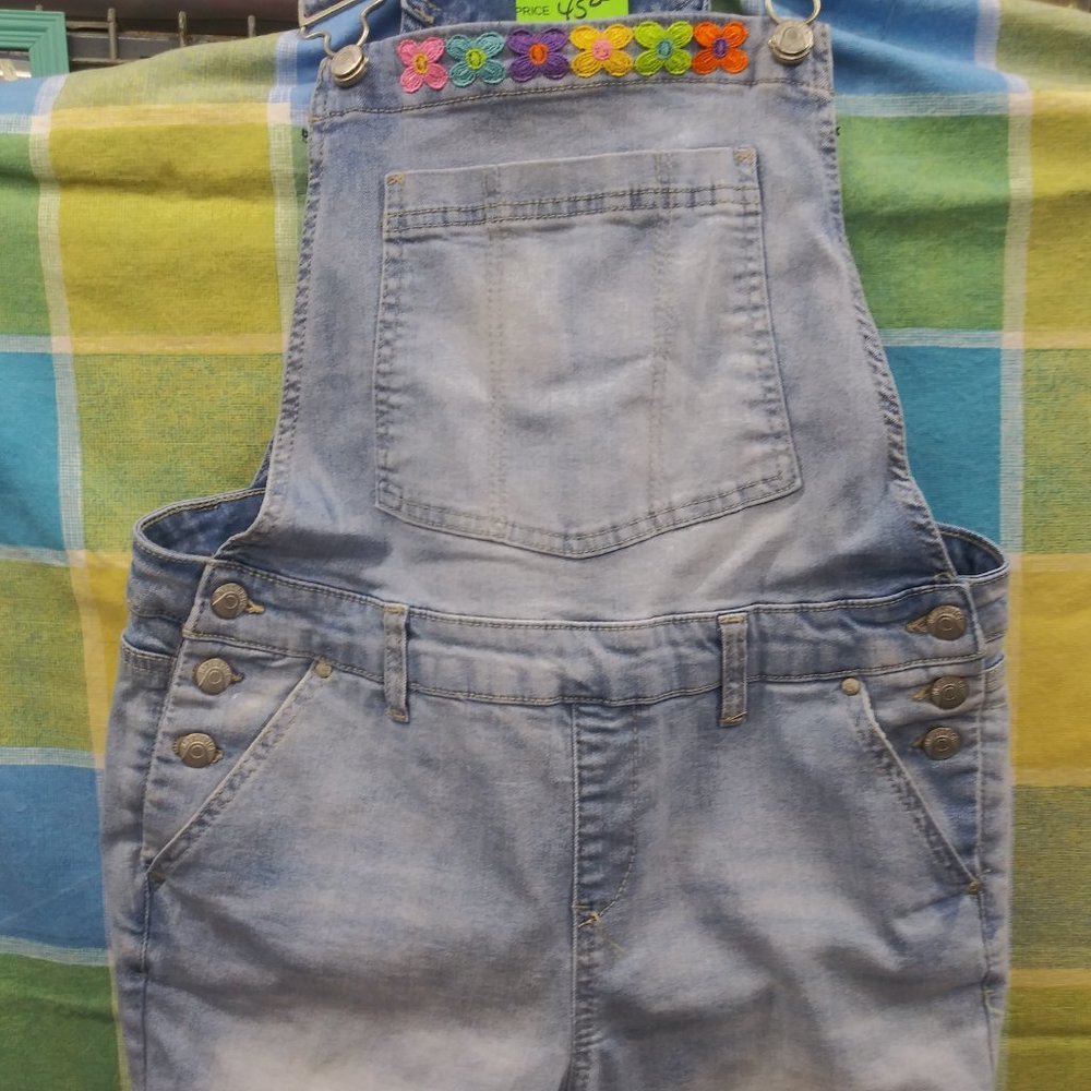 2215 Jeaniemade Size 13j Overalls Bell-Bottoms - Picture 2 of 4